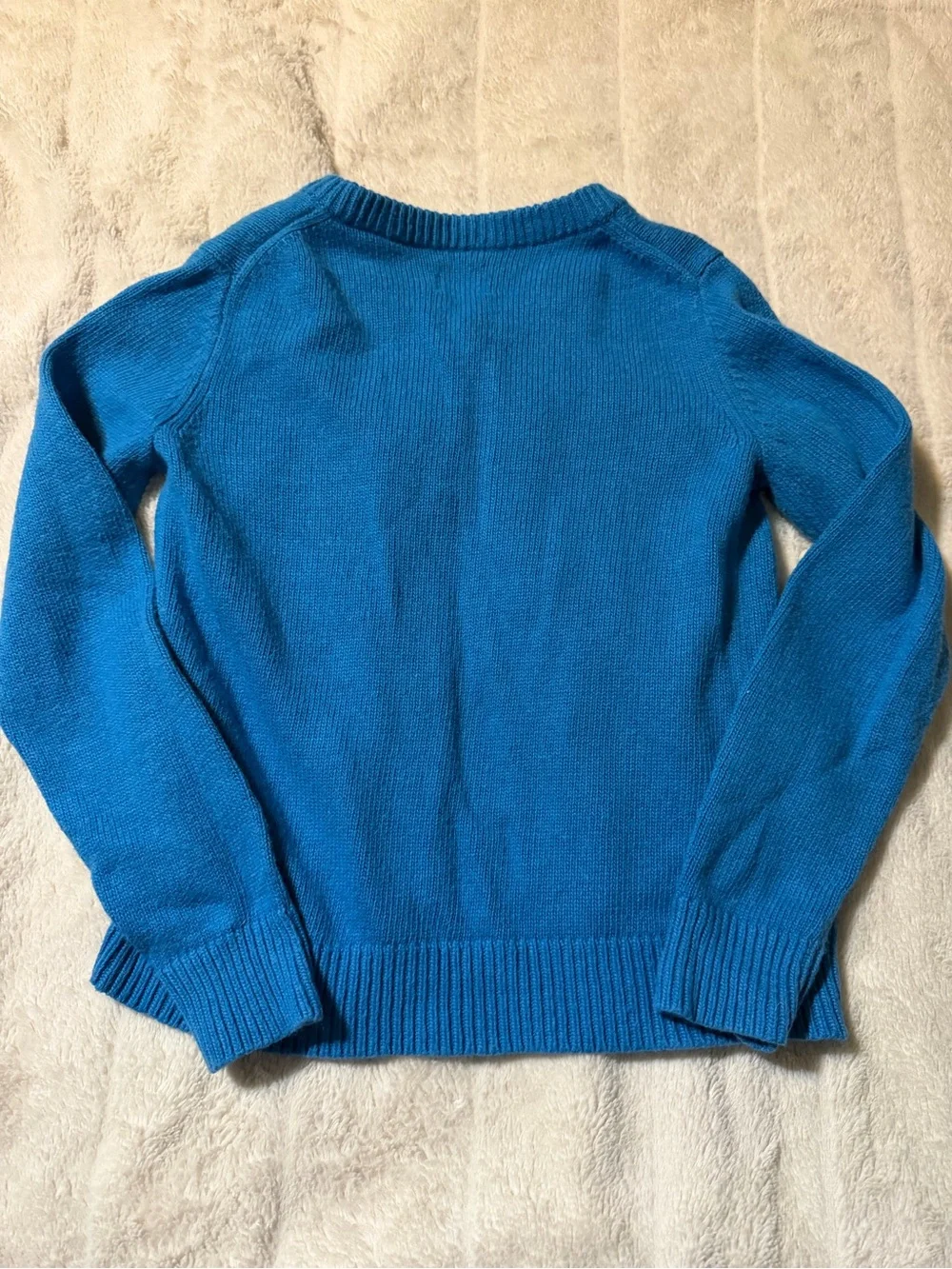 Mini Boden Girls' Blue Bunny Cardigan